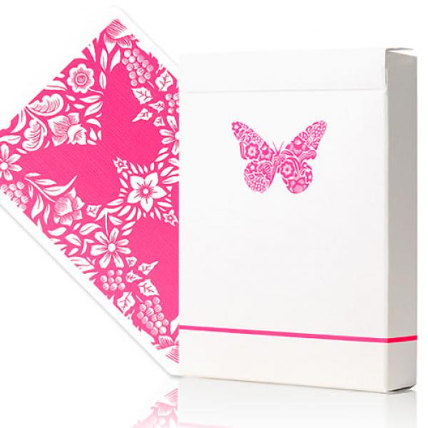 Mazzo di carte Butterfly Worker Marked Playing Cards (Pink) by Ondrej Psenicka