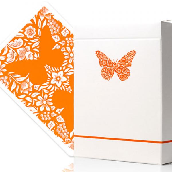 Mazzo di carte Butterfly Worker Marked Playing Cards (Orange) by Ondrej Psenicka