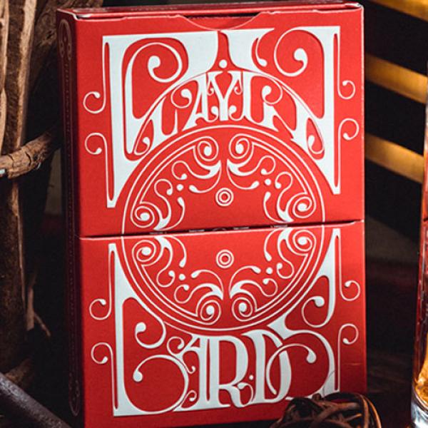 Mazzo di carte Smoke & Mirrors V8, Red (Deluxe) Edition Playing Cards by Dan & Dave