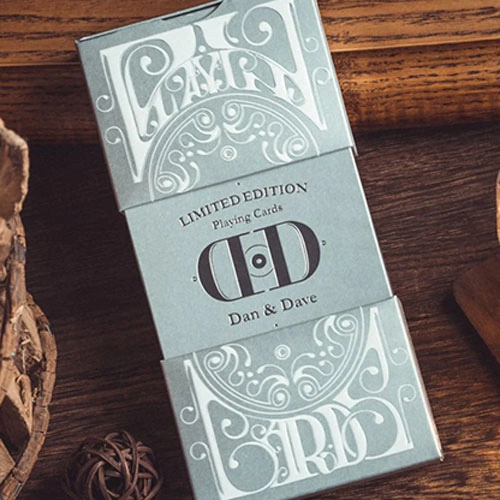 Mazzo di carte Smoke & Mirrors V8, Silver (Deluxe) Edition Playing Cards by Dan & Dave