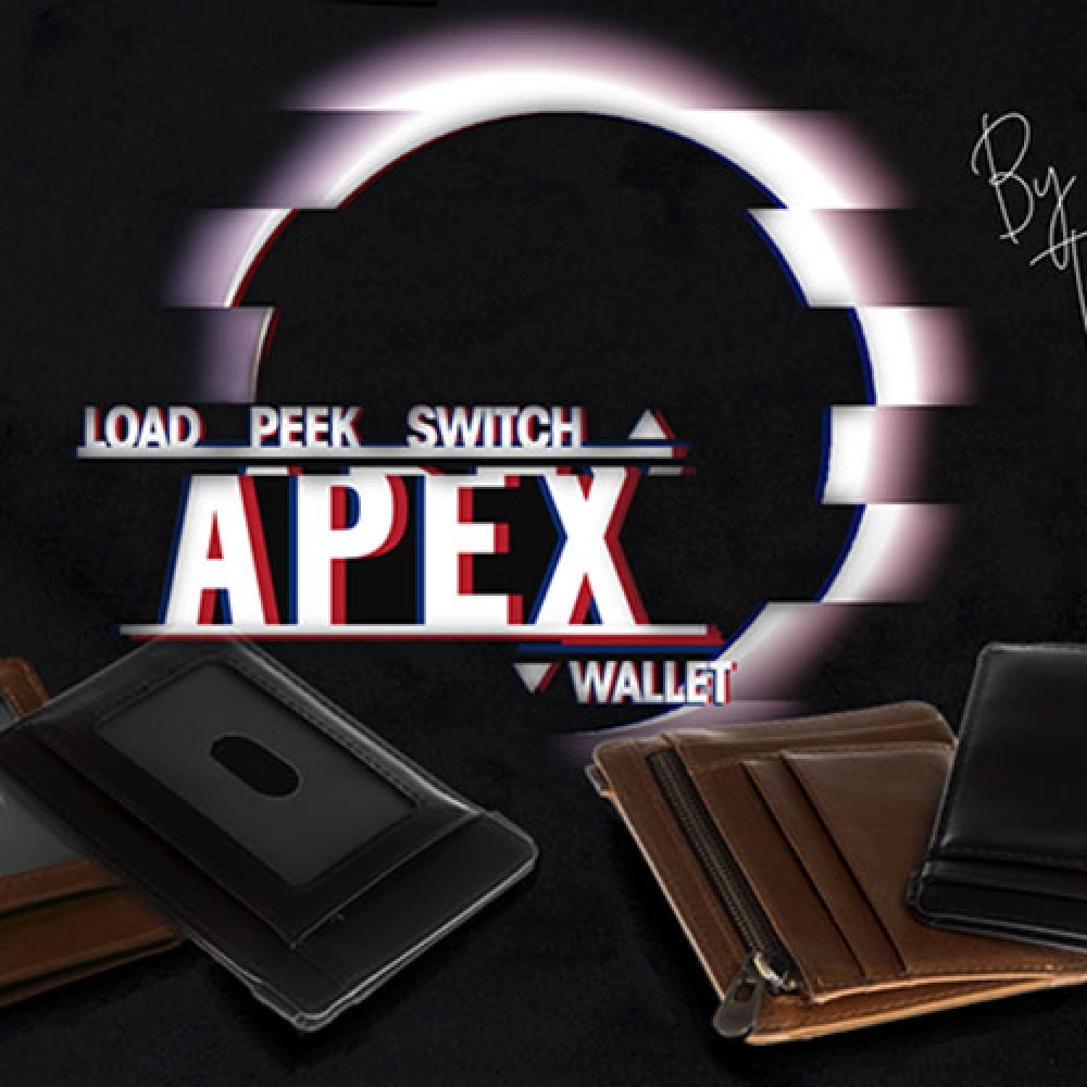 Apex Wallet Black (Gimmick and Online instructions) by Thomas Sealey