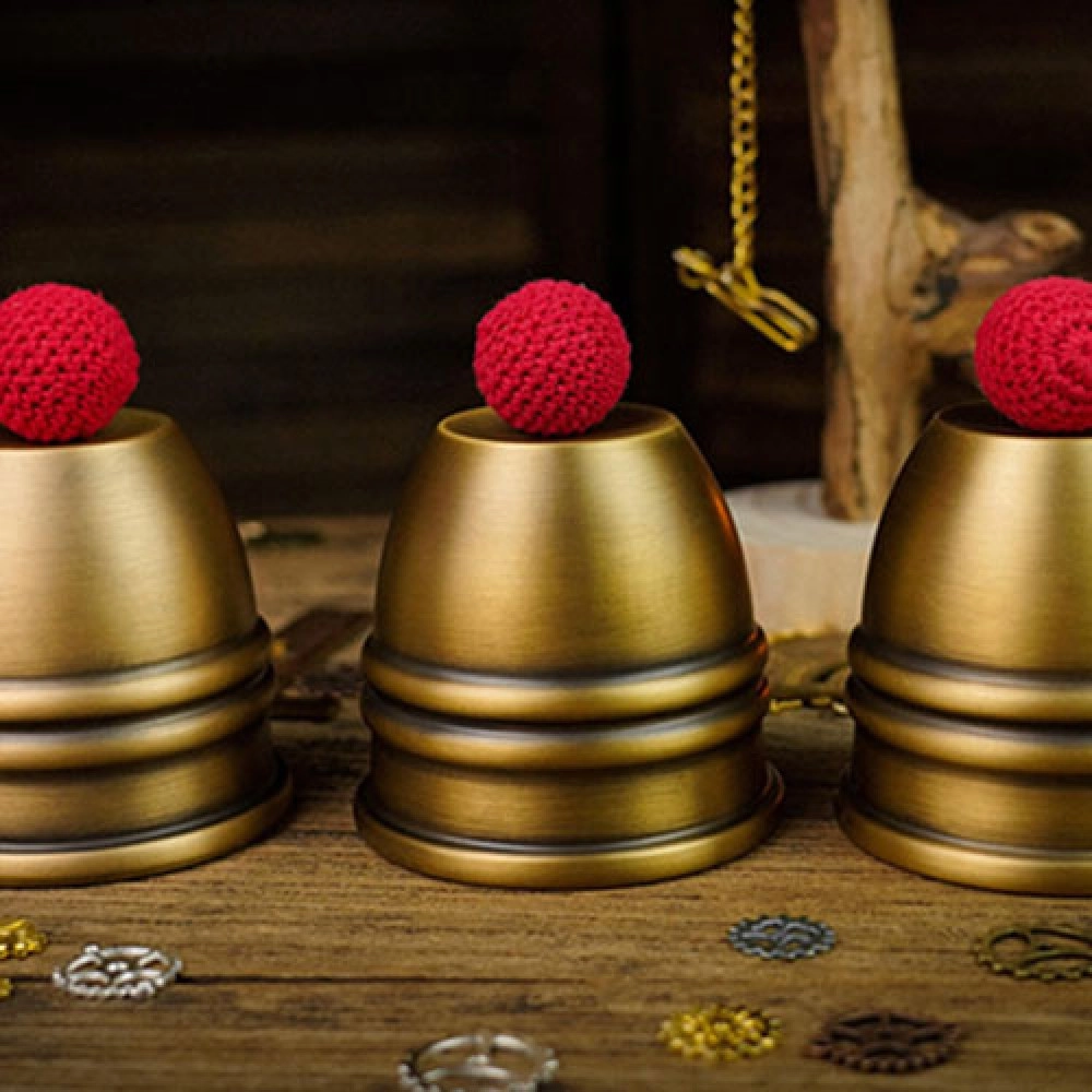 Artistic Combo Cups and Balls (Brass) by TCC