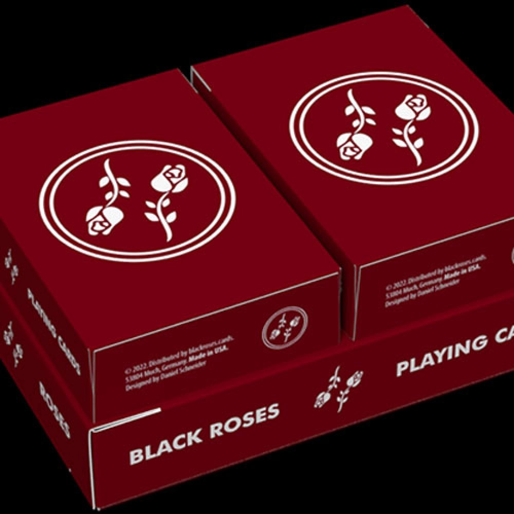 Mazzo di carte Black Roses Edelrot Mini Playing Cards (Collector's Box)