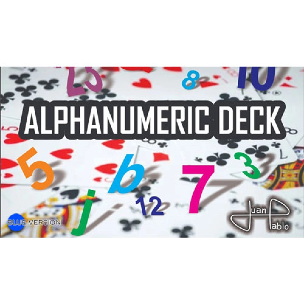 ALPHANUMERIC DECK BLUE by Juan Pablo