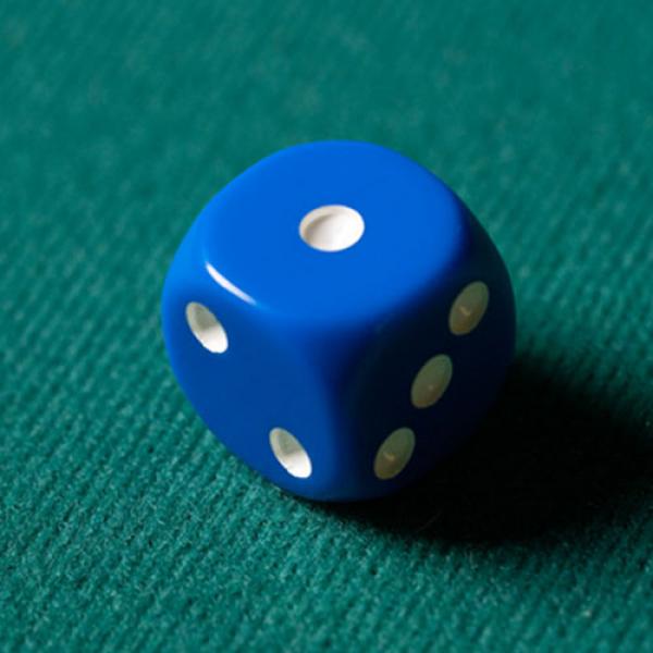 REPLACEMENT DIE BLUE (GIMMICKED) FOR MENTAL DICE by Tony Anverdi