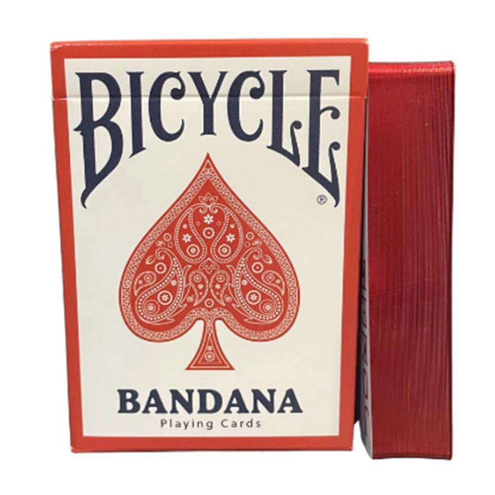 Gilded Bicycle Bandana (Red) Playing Cards