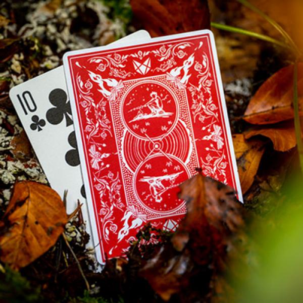 Mazzo di carte Bonfires Red (includes Card Magic Course) by Adam Wilber and Vulpine