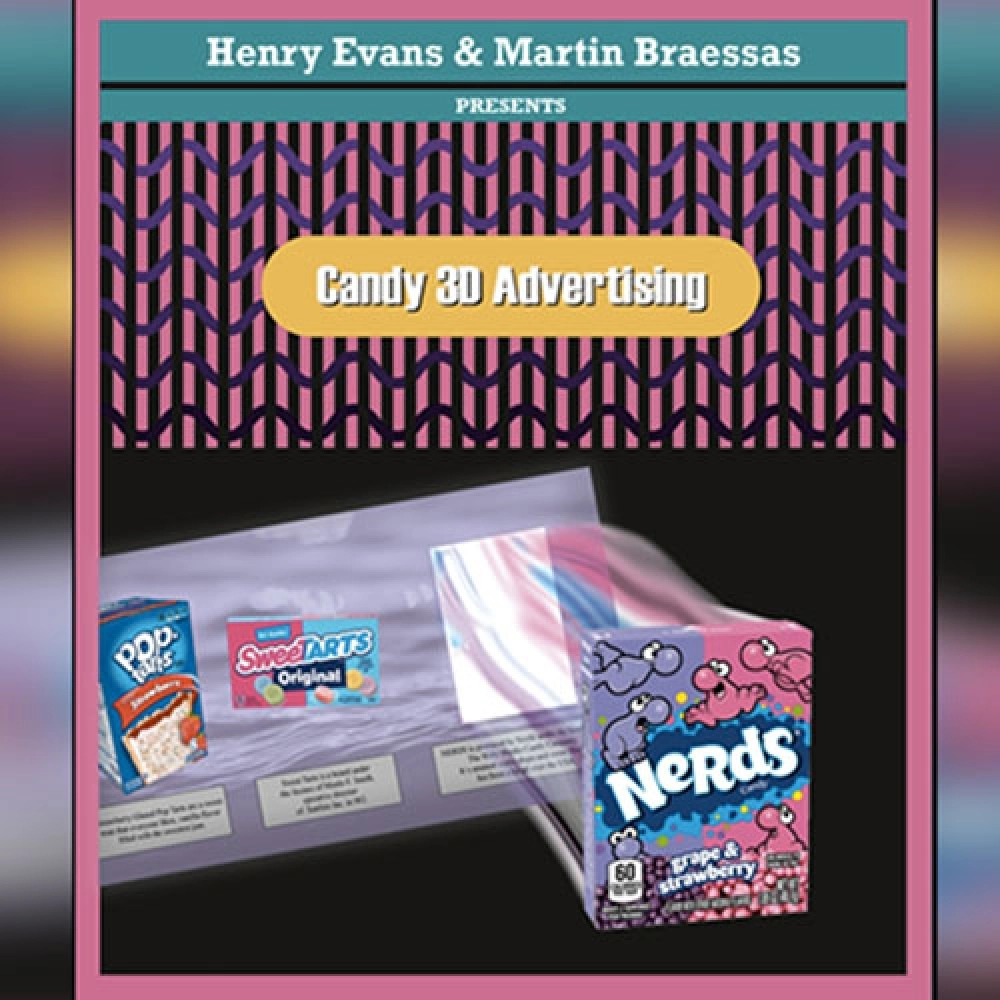 3D Candy Advertisement (Gimmicks and Online Instructions) by Henry Evans and Mysteries