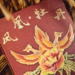 Mazzo di carte Phoenix and Peony (Red) Playing Cards by Bacon Playing Card Company