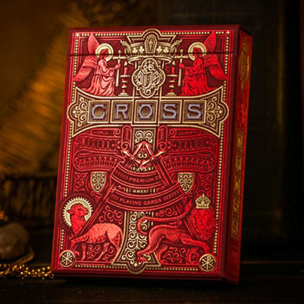 Mazzo di carte The Cross (Maroon Martyrs) Playing Cards by Peter Voth x Riffle Shuffle