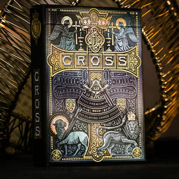 Mazzo di carte The Cross (Golden Grace Foiled Edition) Playing Cards by Peter Voth x Riffle Shuffle