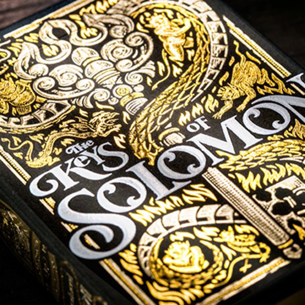 Mazzo di carte The Keys of Solomon: Golden Grimoire Playing Cards by Riffle Shuffle