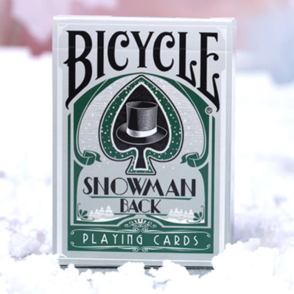 Mazzo di carte Bicycle Snowman (Green) Playing Cards