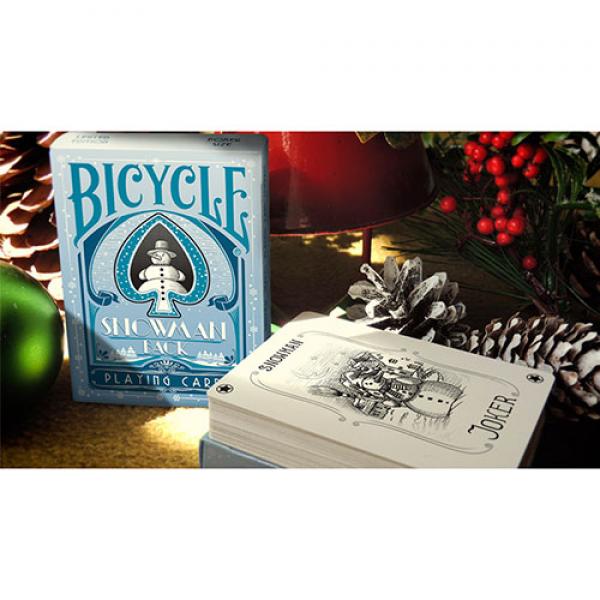 Mazzo di carte Bicycle Snowman (Blue) Playing Cards