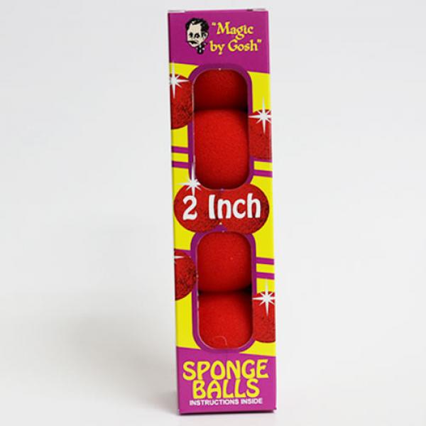 PRO Sponge Ball (Red) 5 cm - Box of 4 from Magic by Gosh
