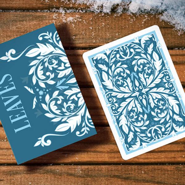Mazzo di carte Leaves Winter (Blue) Playing Cards by Dutch Card House Company