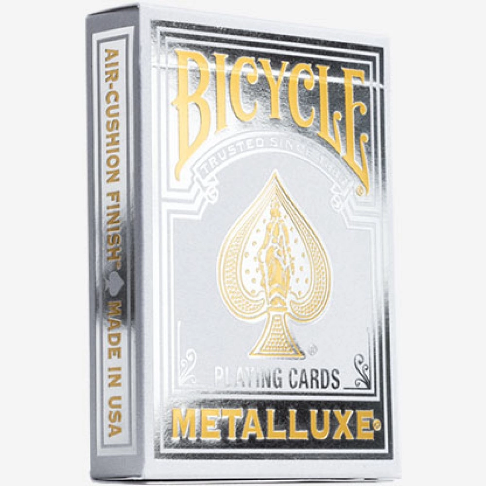 Mazzo di carte Bicycle Metalluxe Silver Playing Cards by US Playing Card Co.