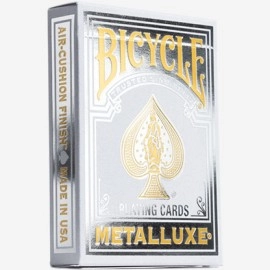 Mazzo di carte Bicycle Metalluxe Silver Playing Cards by US Playing Card Co.