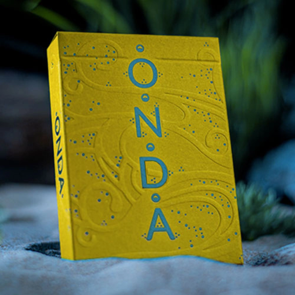 Mazzo di carte ONDA V2 (Yellow) by Jocu Playing Cards
