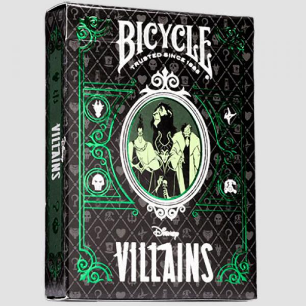 Mazzo di carte Bicycle Disney Villains (Green)  by US Playing Card Co.