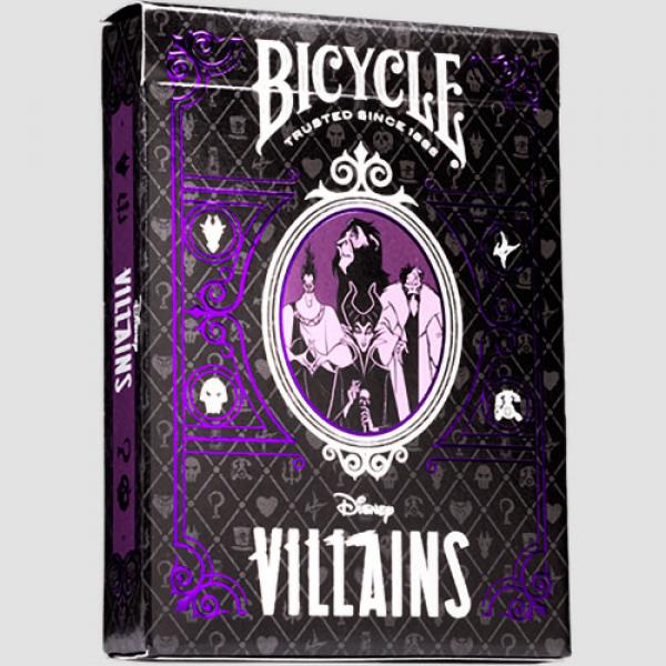 Mazzo di carte Bicycle Disney Villains (Purple)  by US Playing Card Co.