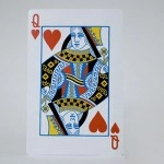 Bicycle Jumbo Queen of Hearts 2 of Club