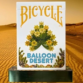 Mazzo di carte Gilded Bicycle Balloon Desert Playing Cards