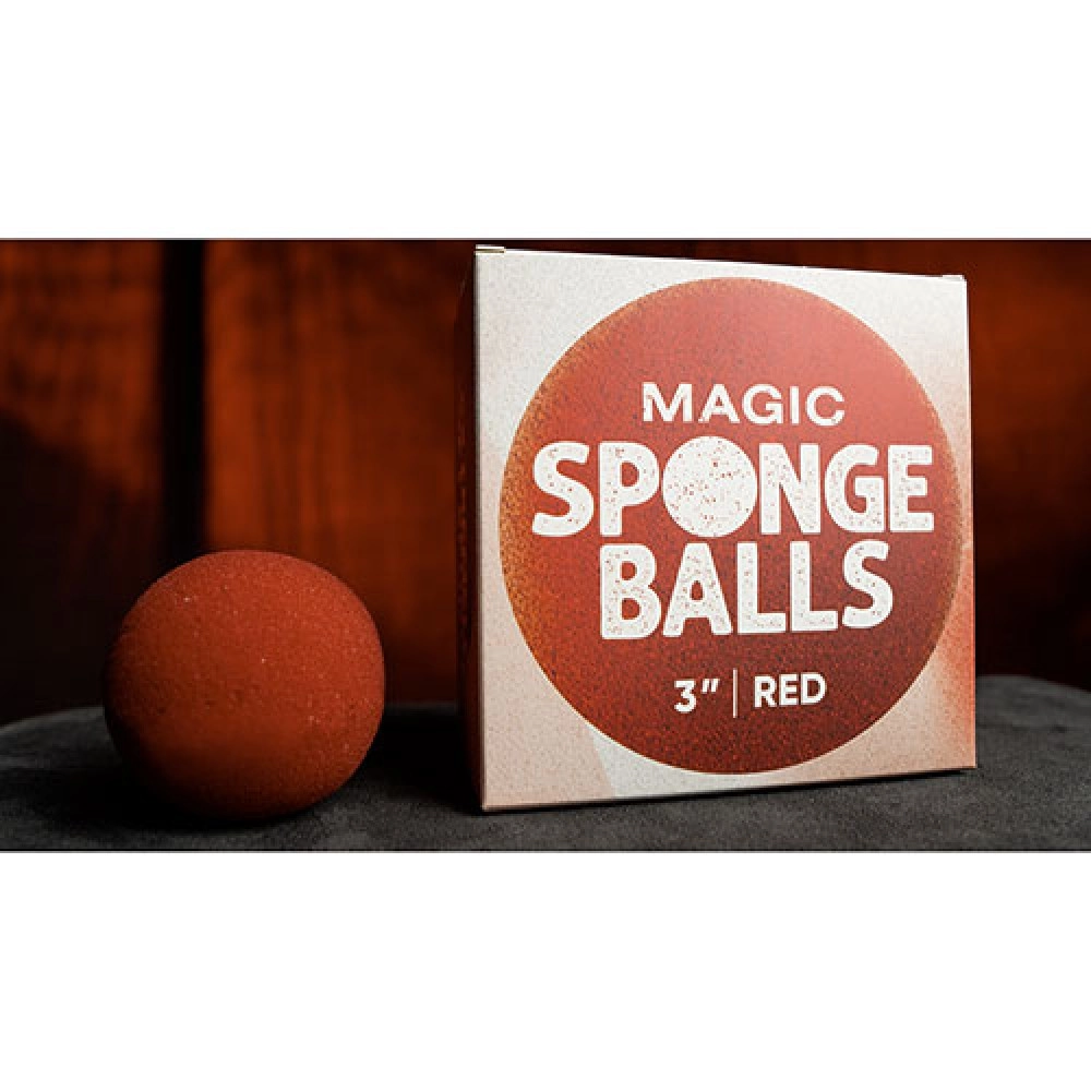 Magic Sponge Balls 4PK RED 8 cm by Murphy's Magic