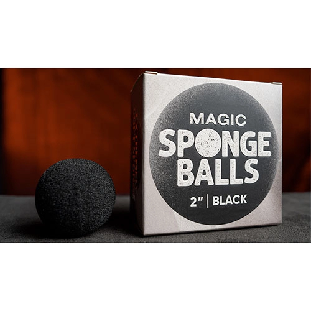 Magic Sponge Balls 4PK BLACK 5 cm by Murphy's Magic