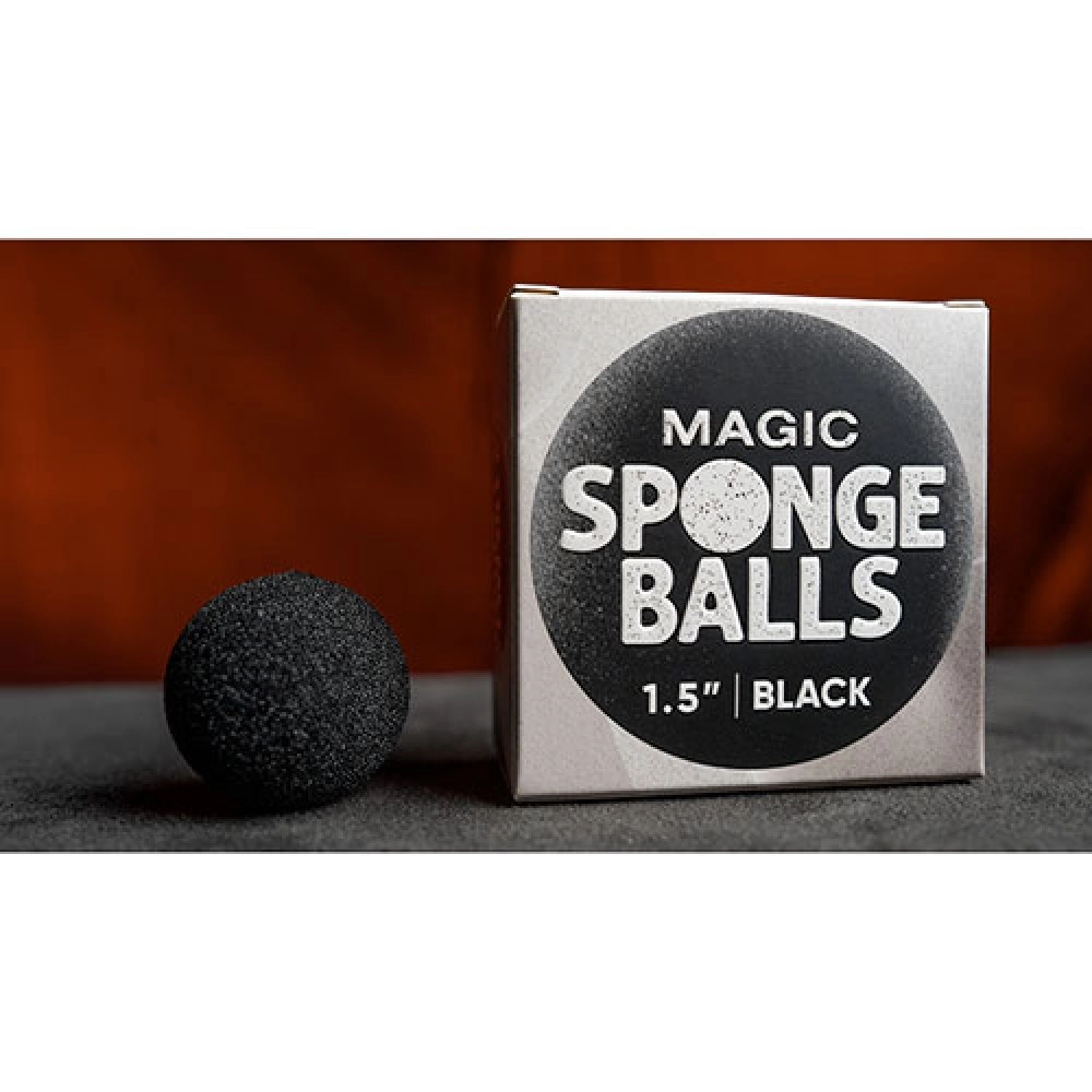 Magic Sponge Balls 4PK BLACK 4 cm by Murphy's Magic