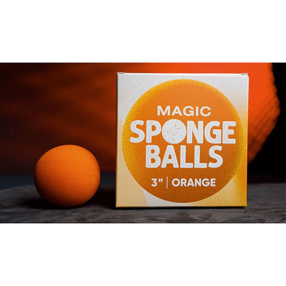 Magic Sponge Balls 4PK ORANGE 8 cm by Murphy's Magic