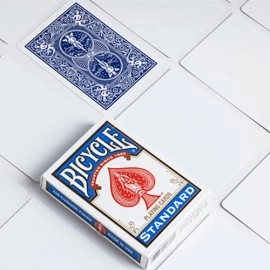 Magnetic Card - Bicycle Cards (2 Per Package) Blank Face Blue by Chazpro