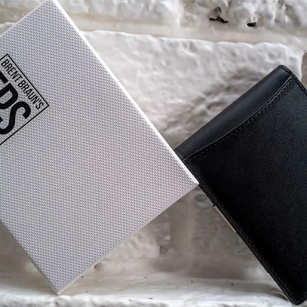 FPS Wallet True BlacK Leather (Gimmicks and Online Instructions) by Magic Firm