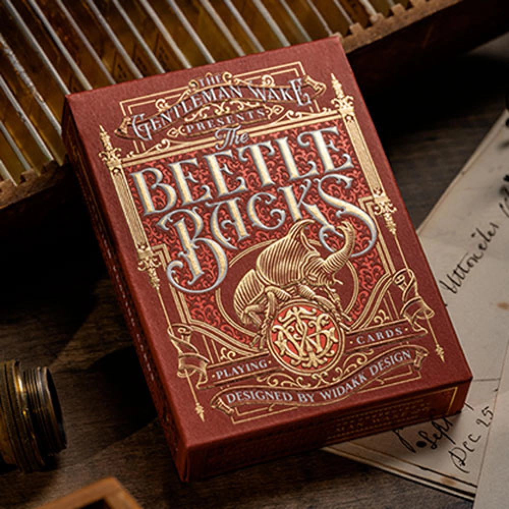 Mazzo di carte The Beetle Backs (Crimson Edition) Playing Cards