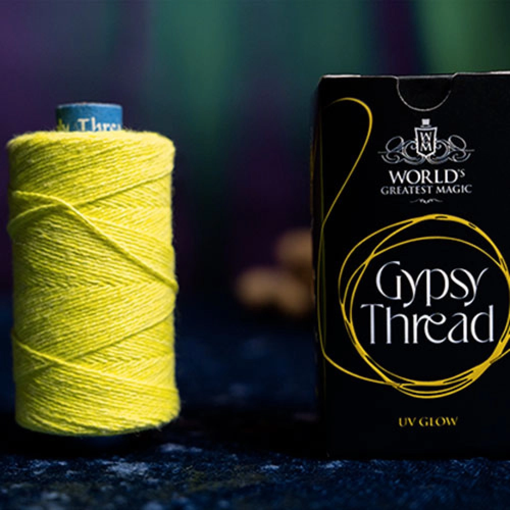 WGM UV GLOW GYPSY THREAD YELLOW REFILL SPOOL by Murphy's Magic