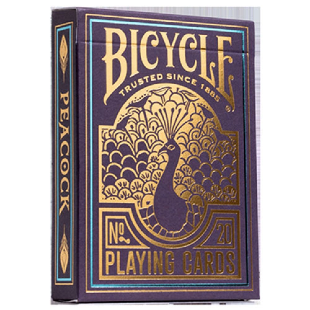 Mazzo di carte Bicycle Purple Peacock Playing Cards by US Playing Card Co