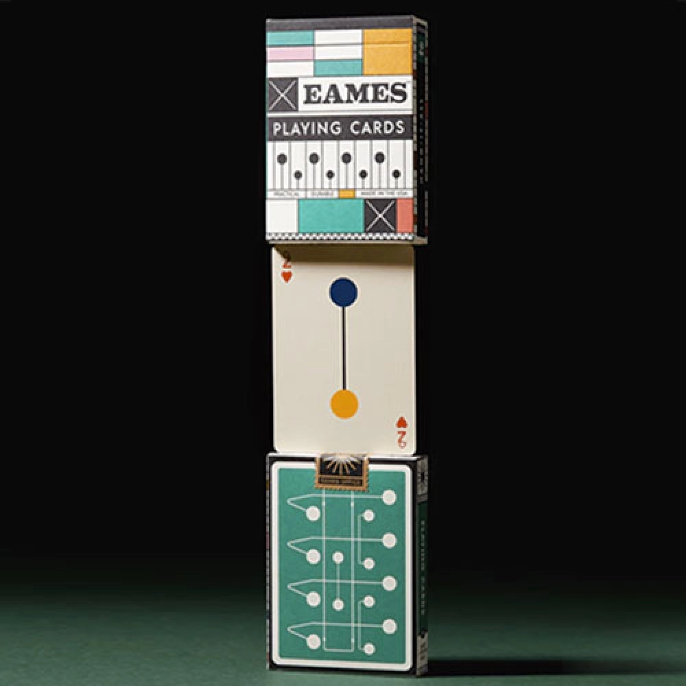 Mazzo di carte Eames "Hang-It-All" (Green) Playing Cards by Art of Play