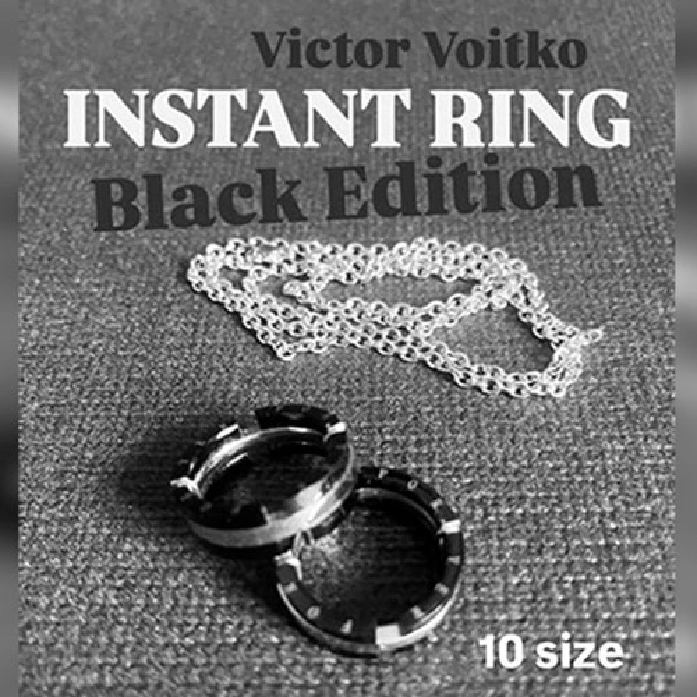 Instant Ring (silver/black, 20mm) by Viktor Voitko