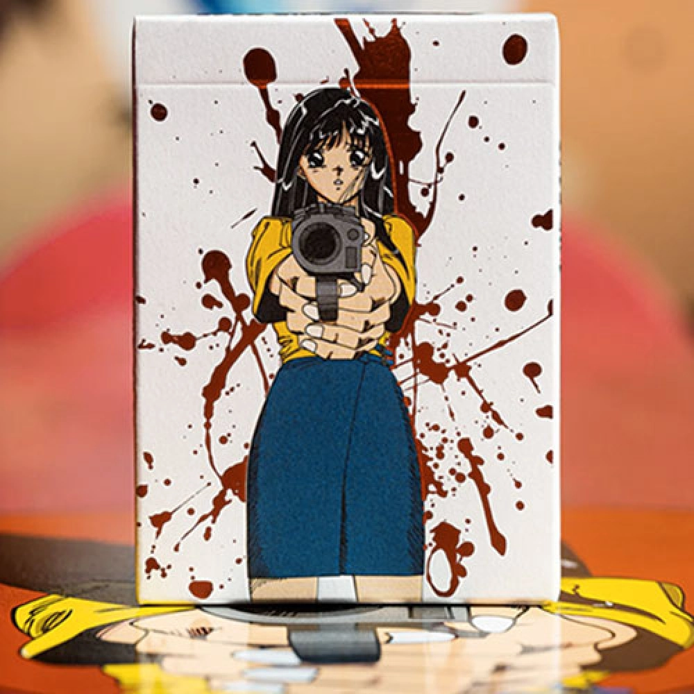 Mazzo di carte Hookups x Fultons Barrel of a Gun Limited Foil Blood Splatter Edition