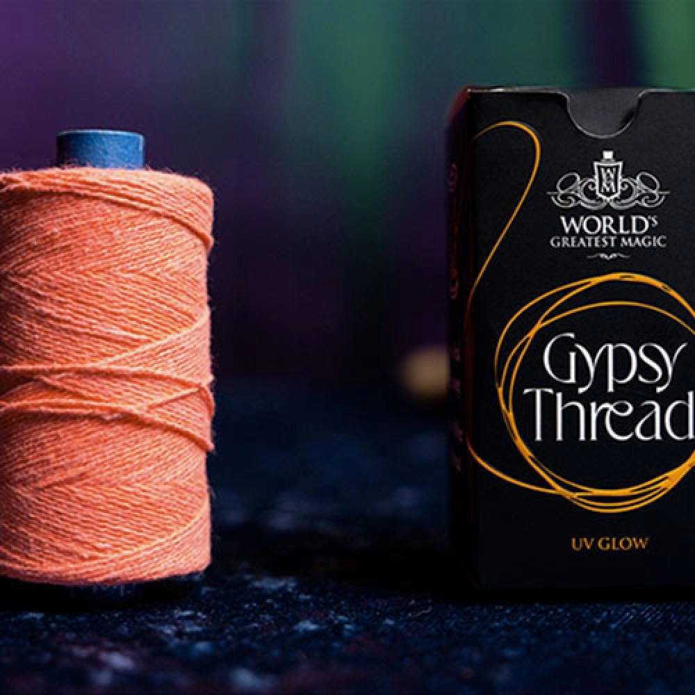 WGM UV GLOW GYPSY THREAD ORANGE REFILL SPOOL by Murphy's Magic
