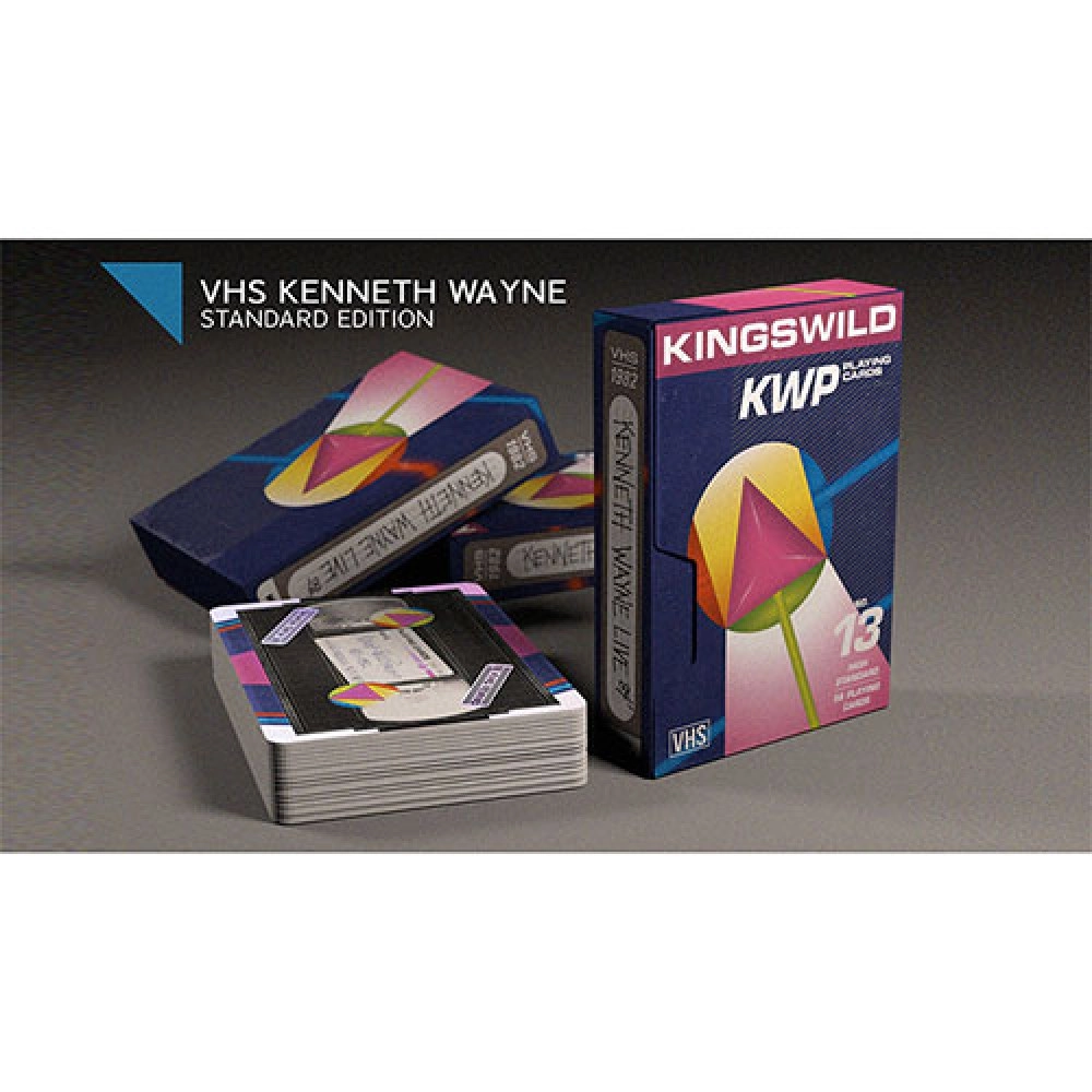 Mazzo di carte 1982 VHS-Kenneth Playing Cards by Kings Wild Project