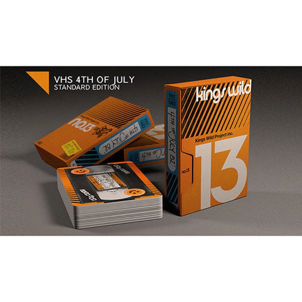 Mazzo di carte 1982 VHS-4th of July Playing Cards by Kings Wild Project