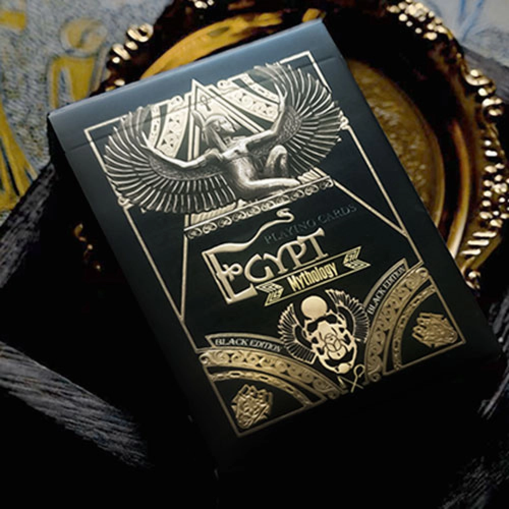 Mazzo di carte Egypt Mythology Black Edition (Pharaoh, Dark Gray) Playing Cards