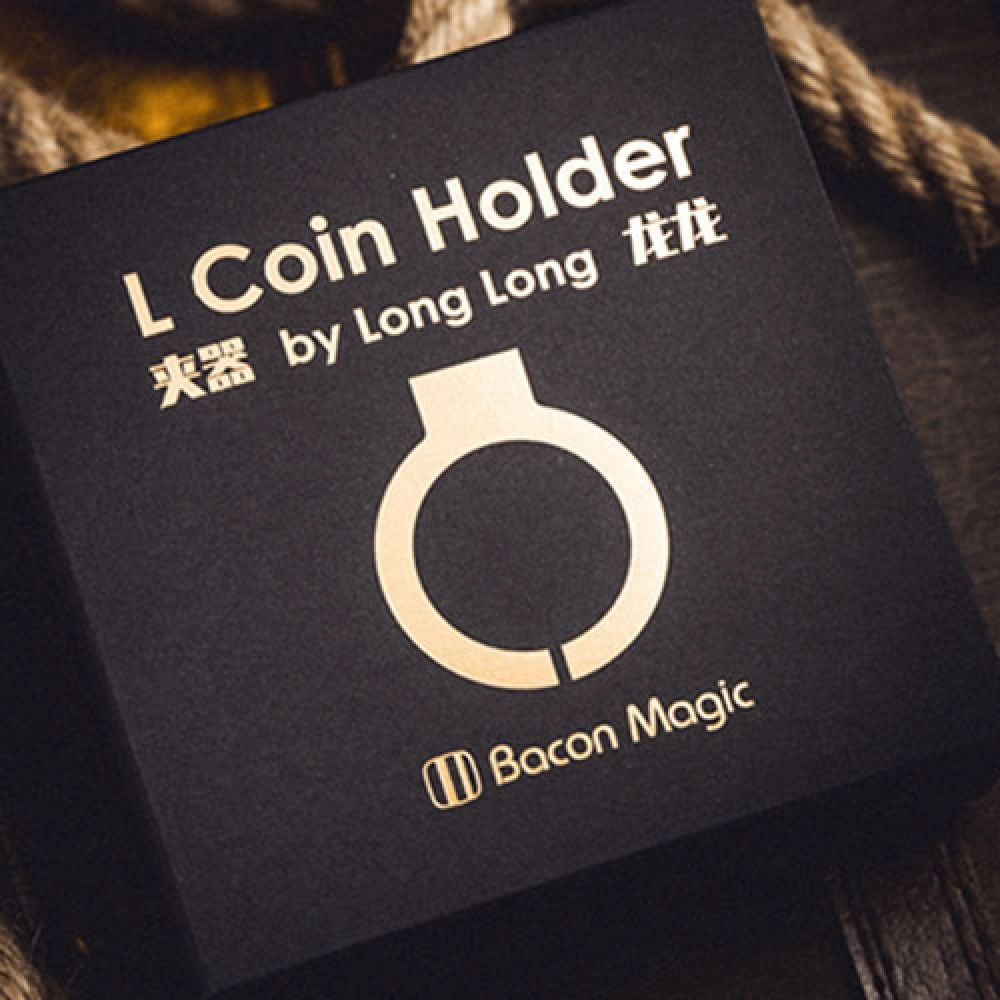 L Holder (Single Jumbo Coin 2.7"-3.2") by Long Long & Bacon Magic