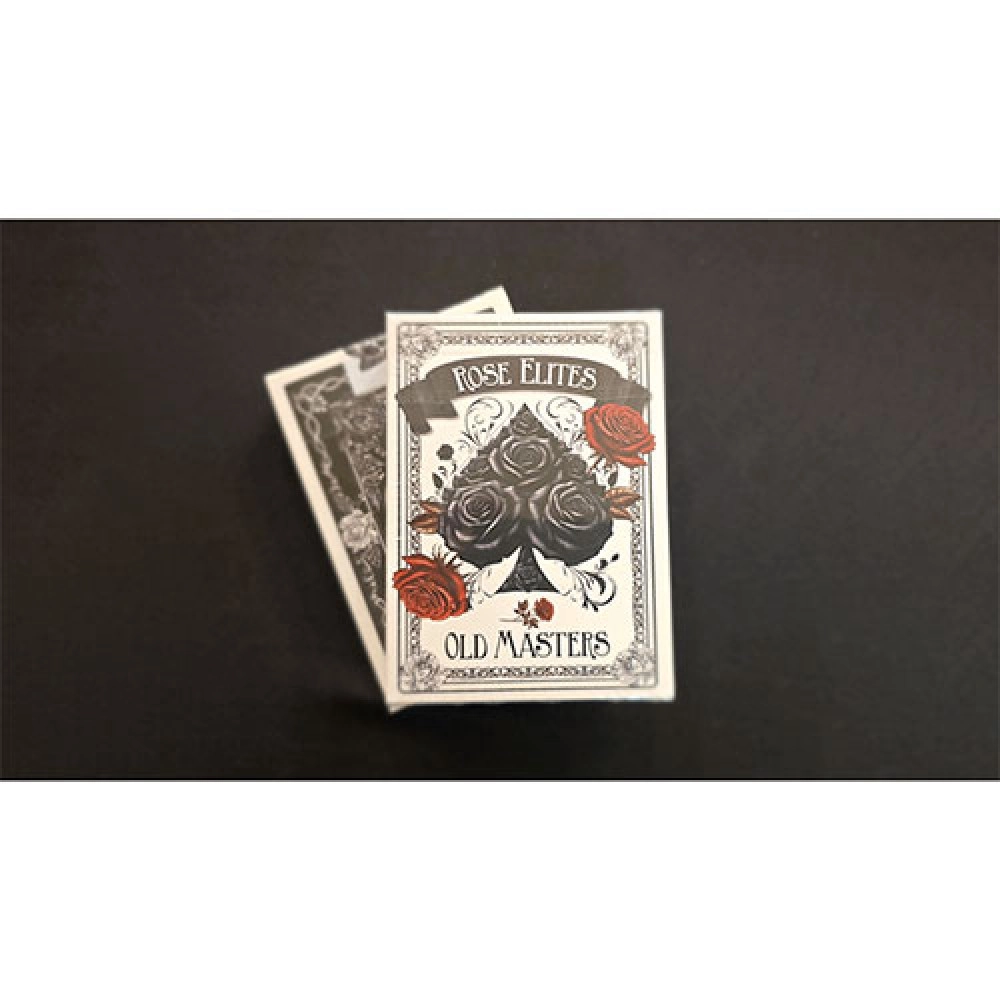 Mazzo di carte Rose Elites - Old Masters (Black) Marked Deck Playing Cards