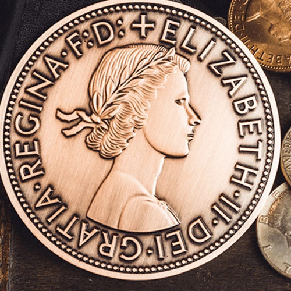 Bacon Jumbo Coin (English Penny) by Bacon Magic