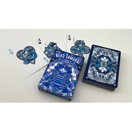 Mazzo di carte Neko Samurai (Blue) Playing Cards