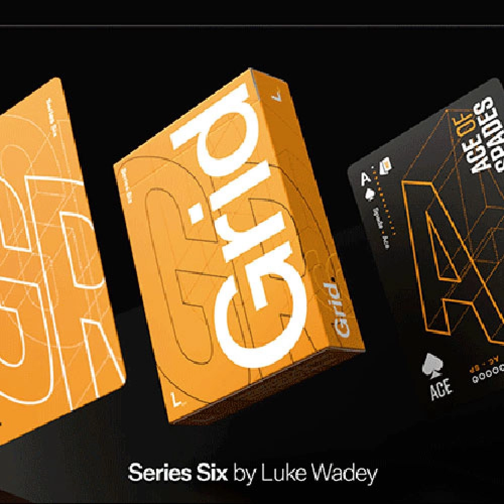 Mazzo di carte Grid Series Six- Typographic Playing Cards