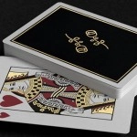 Mazzo di carte Gold Foil Black Roses Casino Playing Cards