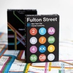 Mazzo di carte BLACK EDITION FULTON STREET MTA PLAYING CARDS (1972 VIGNELLI MAP EDITION)